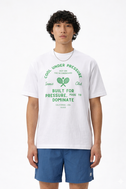 Cool Under Pressure T-Shirt Weiß | 250 GSM Baumwolle