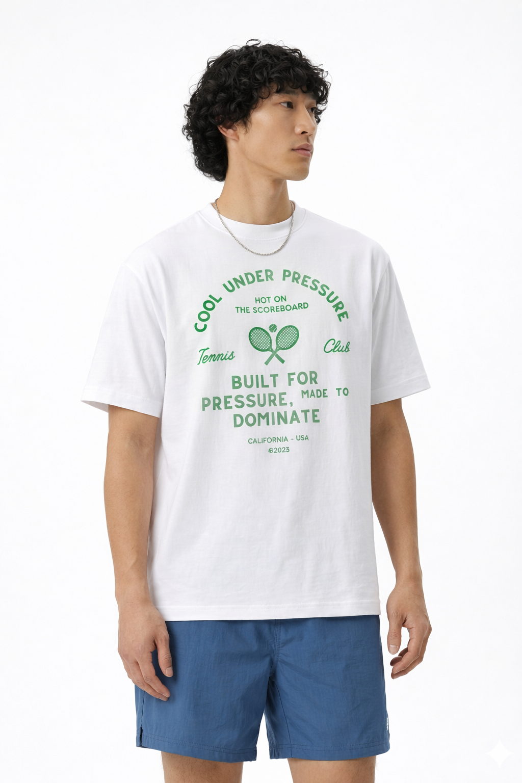 Cool Under Pressure T-Shirt Weiß | 250 GSM Baumwolle